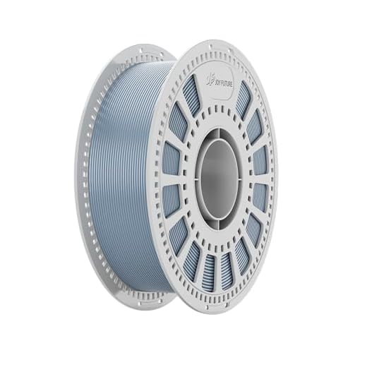 JOY FUTURE PETG 3D Printer Filament, Neatly Wound 1.75mm Printer Filament, Dimensional Accuracy +/- 0.02mm, 1Kg Spool(2.2lbs) Fit for Most FDM 3D Printers Multicolor(Light Gray)