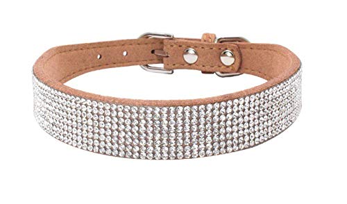 Collier Diamond River marron clair, l'élégance d'un tour de cou de 31-37 cm