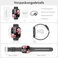 Smartwatch Damen Herren, 1.83" HD Fitnessuhr mit Telefonfunktion, Fitness Tracker mit SpO2 Pulsmesser Schlafmonitor Schrittzähler, 100+ Sportmodi Sportuhr, IP68 Wasserdicht Smart Watch für Android iOS – Ansicht 9