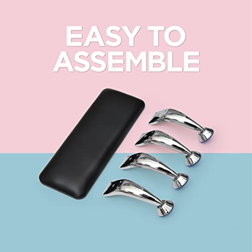 Nail Arm Rest For Acrylic Nails - Hand Rest For Professional Nail Technician - Nails Armrest Table With Pillow Cushion And Hand Holder For Manicure Pedicure - Hand Stand For Nails Tech Desk (Black) #TOP5