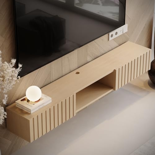 Furniloft 47'' Wall Mounted TV Cabinet,Floating TV Unit Media Console