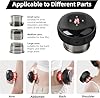 LPQKCcY Ventouse Électrique, Ventouse à Vide avec 3 Cupping 12 Niveaux de Température/Aspiration Lumière Rouge Set de Ventouses Massage pour le Soulagement de la Douleur Détente #3