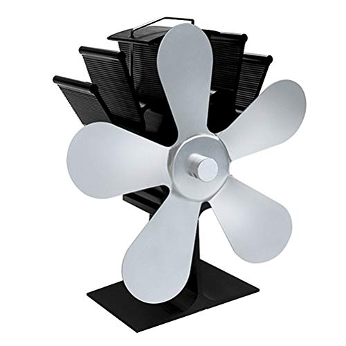 Wärme Powered Herd Ventilator Geräuscharmer Betrieb Kamin Ventilator mit 5 Klingen Eco Friendly Kamin Ventilator für Holzofen Holzofen Fan