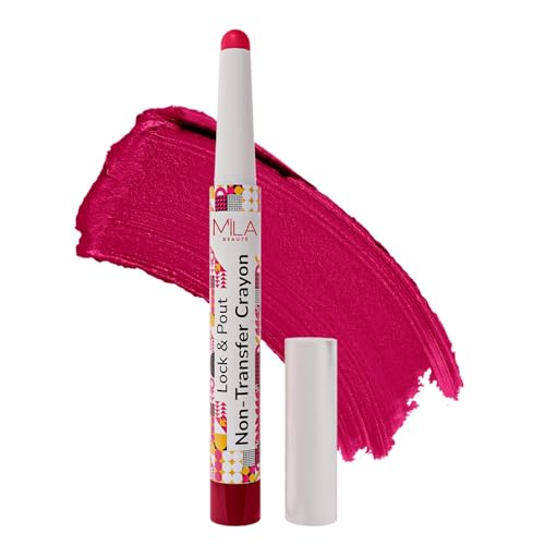 PREMIUM Beauté Lock & Pout Matte Crayon Lipstick for Women I Smudge Proof & Transfer-proof Lipstick I Hydrating With Ceramides & Shea Butter I Highly Pigmented & Glides Smoothly | Suitable for Indian Skin Tones – (1.25g 7 Like Seriously)-SH7711