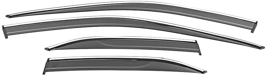 ARAMOX Vent Window Deflector, 4pcs/Set Car Window Visor Weather Vent Sun Rain Guard Deflectors Fit for 19-ON