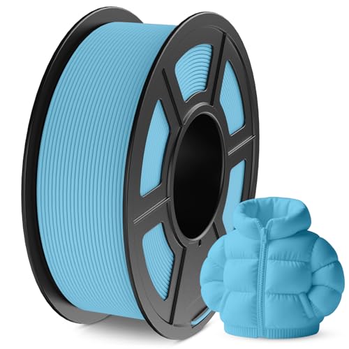 Image of JAYO Matte PLA 3D Printer Filament 1.75mm Light Blue, Matte Surface Conceals Layer Lines Filament, 1.1kg (2.42 lbs) Spool, Accuracy + /- 0.02 mm, Fit Most FDM Printers