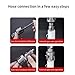 2PC Integrated Internal & External Pipe Threading Tool - Dual-Function 1/2 3/4 Dies, Electric Drill Compatible, Heavy-Duty 40Cr Alloy for PVC/PPR/Plastic Pipes - Home Repair & DIY Kit(1/2+3/4)