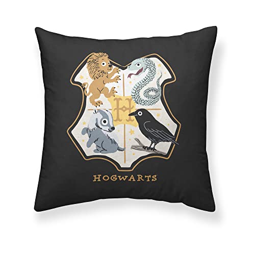 BELUM Housse de Coussin Harry Potter Housse de Coussin 100 % Coton 50 x 50 cm Modèle Sweet Poudlard A Cover