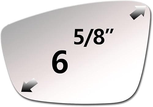 Miniatura 2 de ReYee Espejo lateral izquierdo del conductor para Volkswagen Beetle 2012-2019, Jetta 2011-2018, 2012-2015, 2017 Passat Mirror Glass sin placa