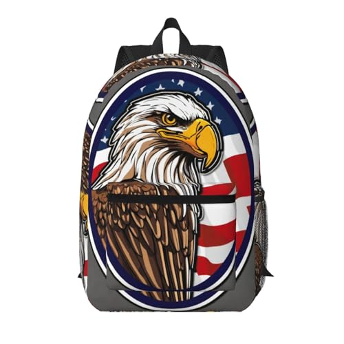 Sac à dos voyage aigle américain noir 43 cm pour emporter vos affaires sans effort