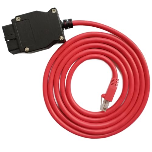 Enet OBD2 ethernet cabo RJ45 OBD-II adaptador para codificação da série F compatível com E SYS I COM ISTA Bootmod3 código bimmercode OBD cabo 2M