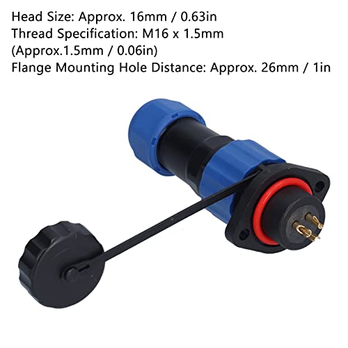 Aramox SP16 Conector de Aviación de Cobre para Instrumentos miniatura 3