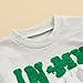 SOLILOQUY St. Patrick's Day Outfit for Baby Boy Girl Letter Four Leaf Luck Clover Printed Long Sleeve Pullover Sweatshirt Top (In My Lucky Era, 6-12 Months)