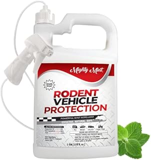 Mighty Mint Gallon (128 oz) Rodent Repellent Spray for Vehicle Engines and Interiors - Cars, Trucks, RVs, & Boats