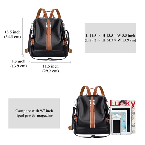 Image of ALTOSY Backpack Purse for Women Ladies Rucksack Genuine Leather Versatile Shoulder Bags with Coin Purse