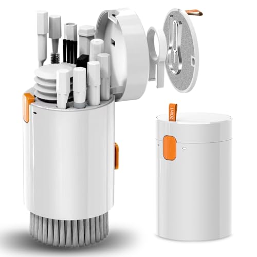 20-in-1 Laptop Phone Screen Keyboard Cleaner Kit, Multifunctional Cleaning Kit for AirPods, iPhone, iPad, Electronic Device Cleaning Tool for Camera PC Monitor Earbud TV Tablet Phone Car Screens