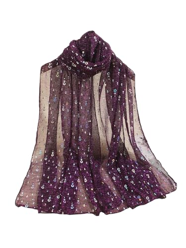 Image of Floerns Women's Sequin Bandana Square Scarf Silk Scarves Mesh Shawl and Wrap for Evening Dresses