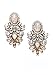 Statement Earrings with Rhinestones in Beige Big Chandelier Earrings in Pastel Nude Colors nickel free