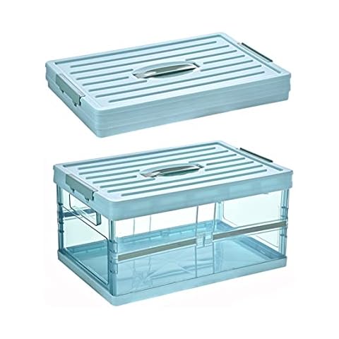 ZJT Foldable Storage Box, Plastic Storage Box Cover
