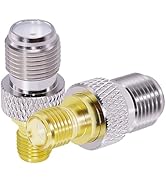 CNARIO SMA Female to F Female to Adapter SMA (Jack) to F (Jack) RF Coax Coaxial Connector F Type ...