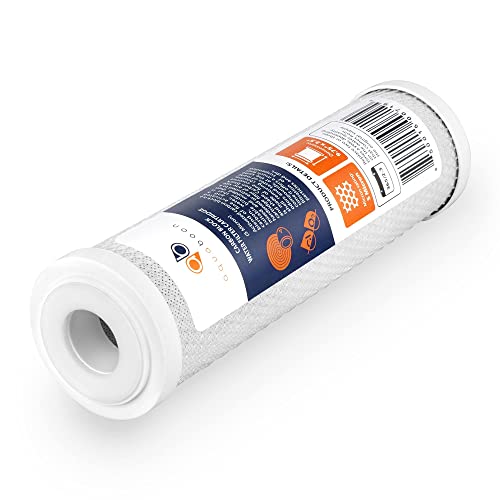 Aquaboon Coconut Shell Water Filter Cartridge | Activated Carbon Block Cto | Universal 5 Micron 10 Inch Cartridge | Compatible With Dwc30001, Wfpfc8002, Fxwtc, Whef-Whwc, Whkf-Whwc 3-Pack #TOP1