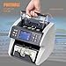 Awoco Money Counter Bank-Grade/Bill Counter Machine Mixed Denomination with Value Counting, Support Mult-Currency, UV/MG/MT/IR/Double CIS Counterfeit Detectionr with External Display