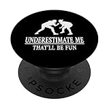 Wrestling Unterschätze mich, Ladies Empowerment PopSockets mit austauschbarem PopGrip
