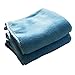 DEARYHOME 1 Pack Microfiber Hair Drying Towel Ultra Absorbent Soft Hair Turban Wrap for Curly & Long Hair, Blue
