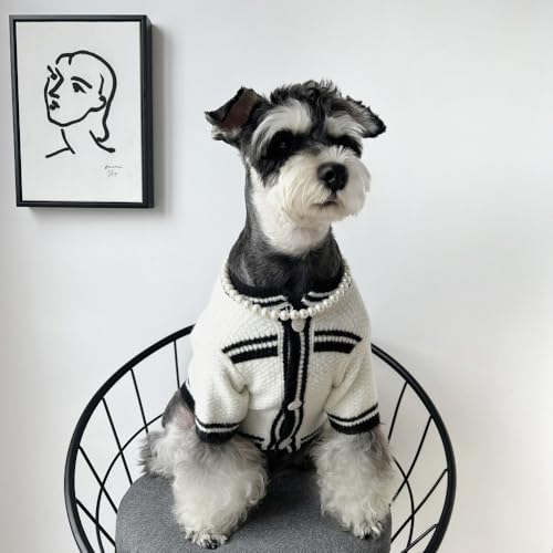 Perlenkette Haustierhalsband Haustierhalsbänder Katzen- und Hundezubehör Haustierzubehör Perlenhalsband Katzenhalsband für Haustiere Katzen Welpen Kätzchen Kleine Mittelgroße Hunde,Weiß,M