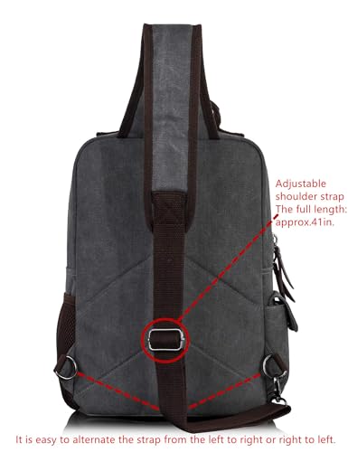 Image of Leaper Messenger Bag Water-Resistant Sling Bag Cross Body Bag Shoulder Bag