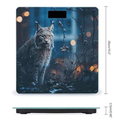 Báscula digital de baño Female Lynx con pantalla LCD brillante miniatura 2
