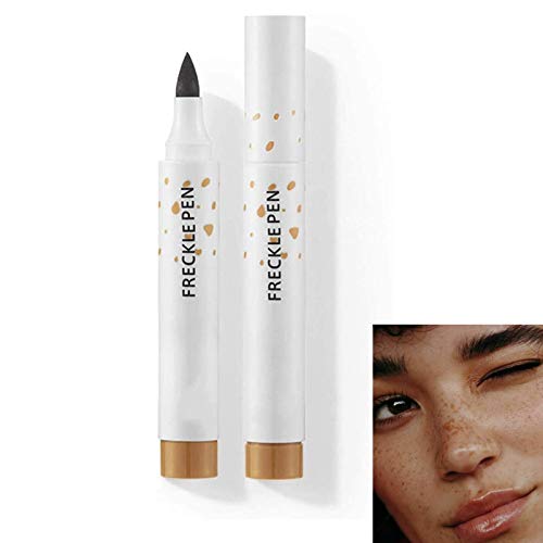afsf Faux Freckles Makeup Pen, Natural Lifelike Freckle Pen Soft Lasting Waterproof Dot Spot Pen Create The Most Effortless Sunkissed (Dark Brown)