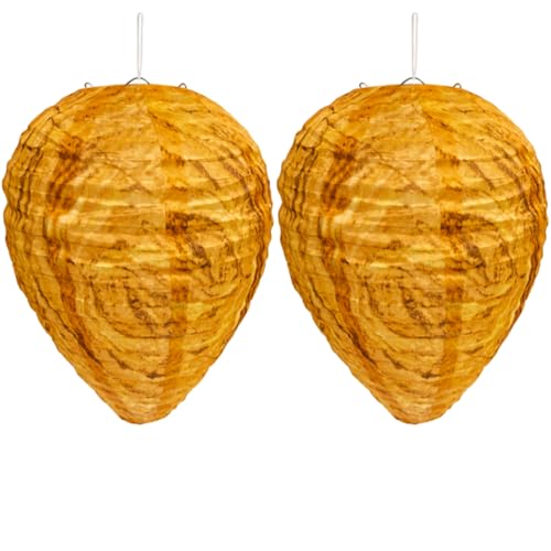 Gardening Waterproof Hanging Nest Decoy Decoration for Patio, Garden, Porch, Deck, Yard - 2 Packs