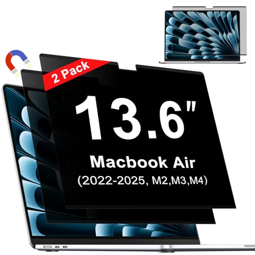 Filtro de privacidad para MacBook Air de 13.6 pulgadas, ideal para teletrabajo seguro