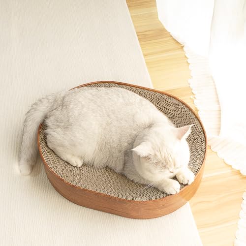 Lit griffoir chat carton durable structure bois confortable - 8