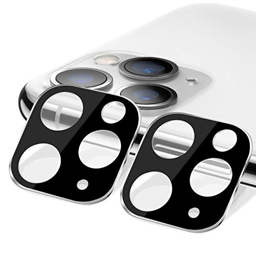 (2 Pack) Camera Lens Protector for iPhone 11 Pro/iPhone 11 Pro Max, BASE MALL Anti-Scratch High Clear Tempered Glass Camera Screen Protector for iPhone 11 Pro 5.8''/iPhone 11 Pro Max 6.5'' (Silver)