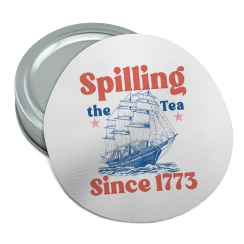 Graphics & More USA Spilling Tea Since 1773 Round Rubber Non-Slip Jar Gripper Lid Opener