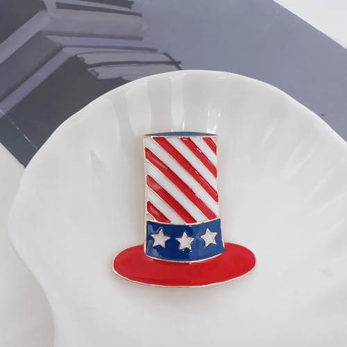 Image of USA Flag Brooch Pin Souvenir for United States of 2026 Veteran's Day Pin Patriotic Accessories Independence Day Decor Gifts for Sister