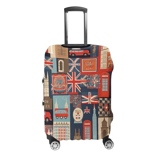 Housse de bagage élastique motifs Angleterre blanche de haute résistance pour valise