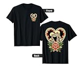 The Lovers Skeletons Vintage Traditional Tattoo Retro Alt T-Shirt