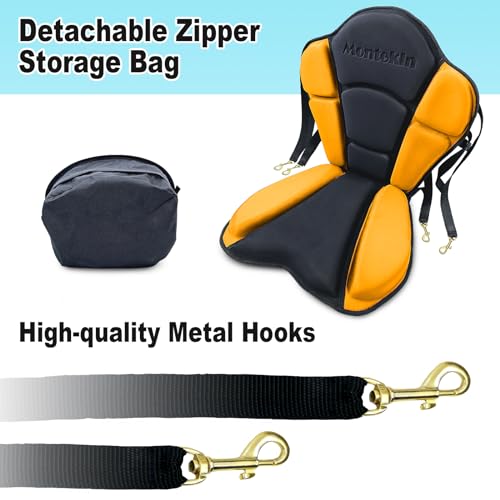 image for Montekin Thickened Kayak Seat with Back Support, Sit On Top Cushioned 