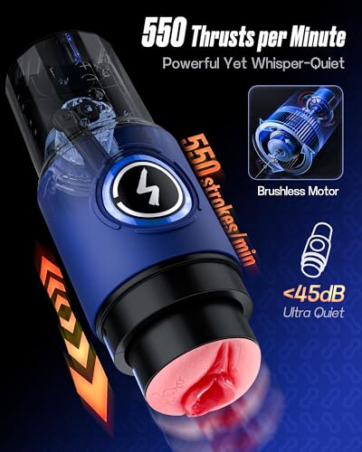 Image of EINSEO Male Masturbator, 3 Sleeves, App Control, Thrusting & Heating
