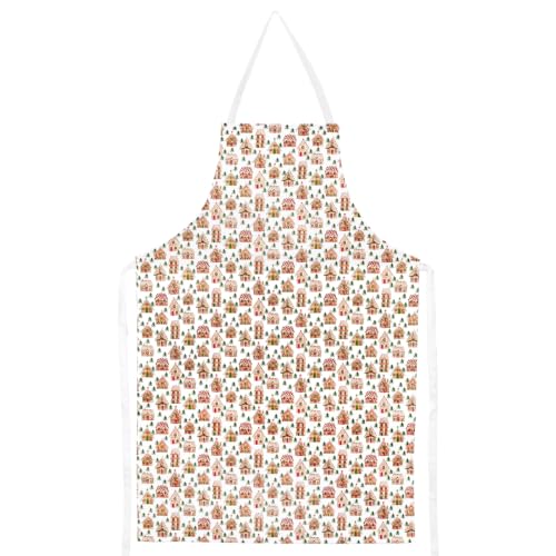 Image of Gisela Graham Gingerbread Apron Fabric Festive Christmas Apron Pinny Bakers Gift