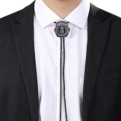 Cravate bolo pour homme et femme avec pendentif aigle mécanique et cordon cuir