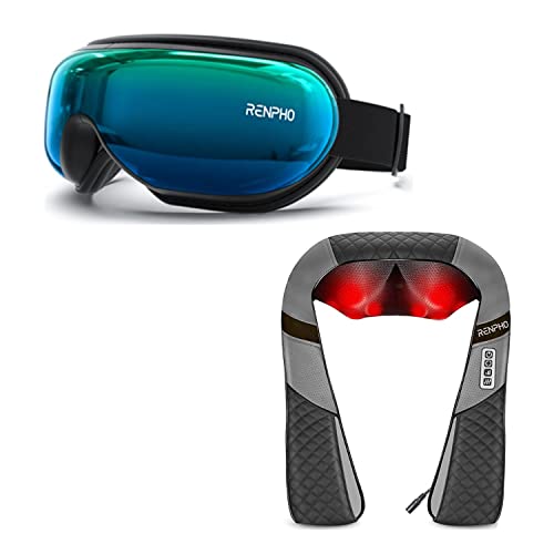 Renpho Eye Massager With Heat White & Shoulder Massager #TOP11