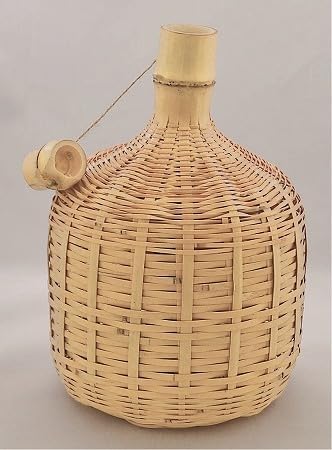 茶器・茶道具、竹籠花入（竹篭花入）、瓢籠 竹入子 付、