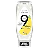 9 Elements EZ Squeeze Dish Soap, Lemon Scent, 15 oz Bottles (3 Pack)