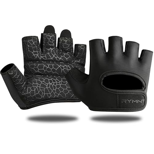 RYMNT Minimal Weight Lifting Gloves,Short Micro Workout Gloves Grip Pads