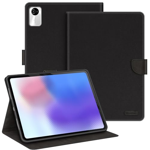 Housse cuir Lenovo Lecoo Pad Pro P131B idéale pour le bureau en noir