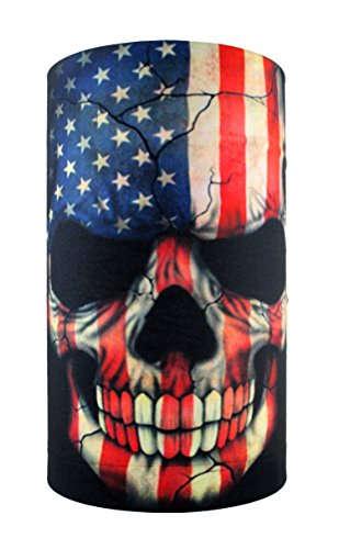 HeadLOOP Multifunktionstuch Totenkopf Schlauchtuch Schal Halstuch Kopftuch Microfaser Cover